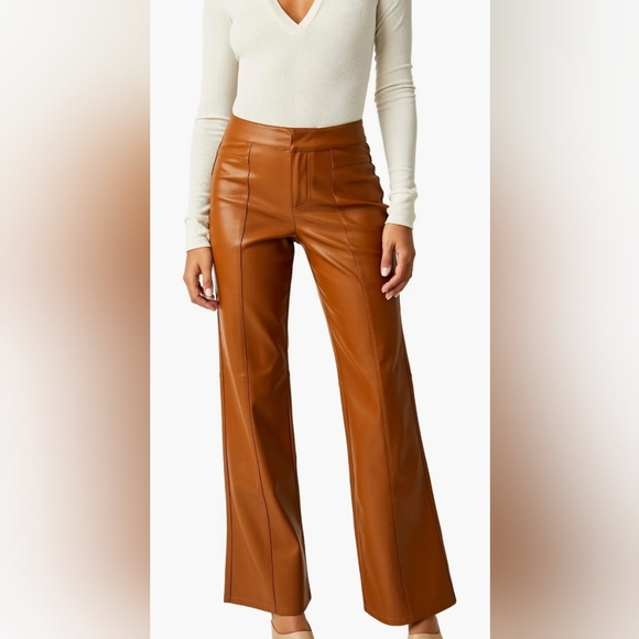 NWOT Free People Faux Leather Pants - Picture 5 of 5